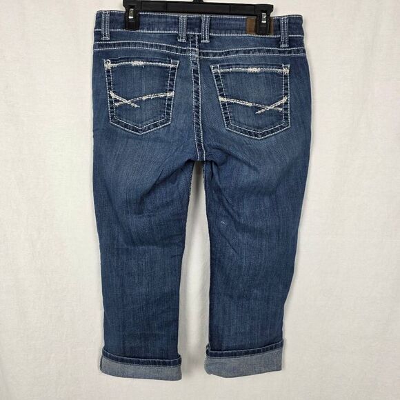 BKE Denim Dakota Crop Jeans Size 29 Medium Wash Cuffed - Picture 5 of 10